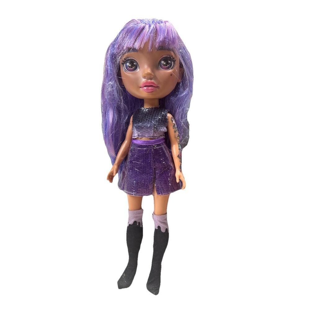 MGA Rainbow Surprise Poopsie Amethyst Rae Doll With Outfit Purple Hair 2019
